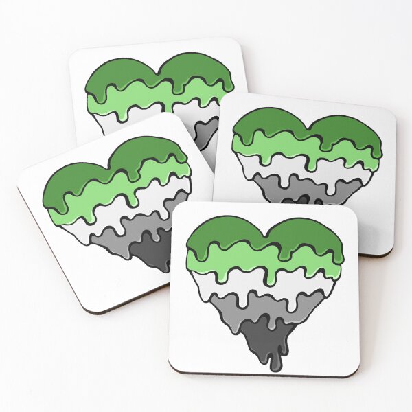 Item preview, Aromantic Pride Slime Heart designed and sold by Mackongoo.