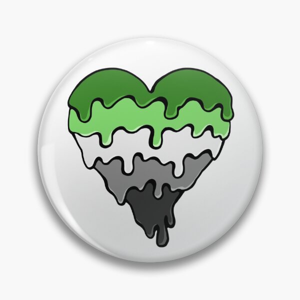 Item preview, Aromantic Pride Slime Heart designed and sold by Mackongoo.