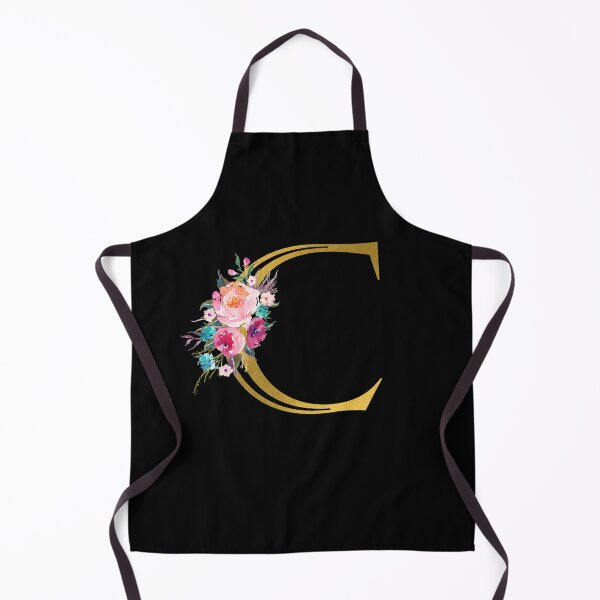 Item preview, Letter C, Floral Monogram, Watercolor Roses, Initial, Faux Gold Foil designed and sold by WildHoneyDesign.