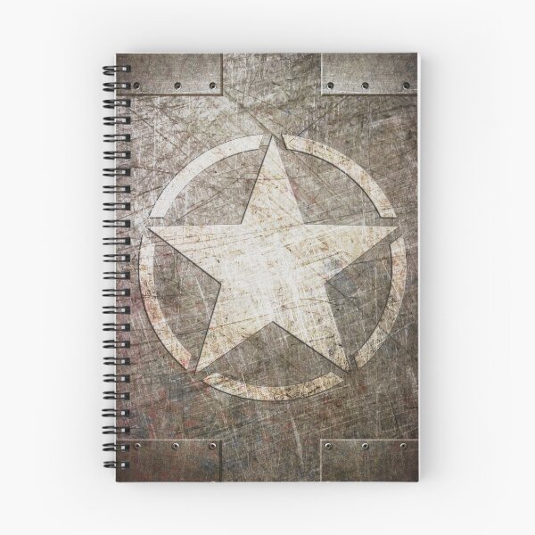 Item preview, Army Star on Distressed Riveted Metal Sheet designed and sold by MolonLabeArt.