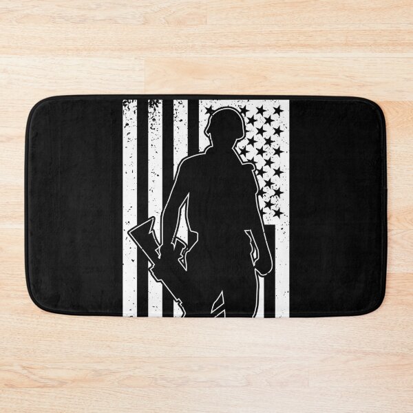 Item preview, Marine Soldier Silhouette with USA Flag as the Background designed and sold by CoolSilhouettes.