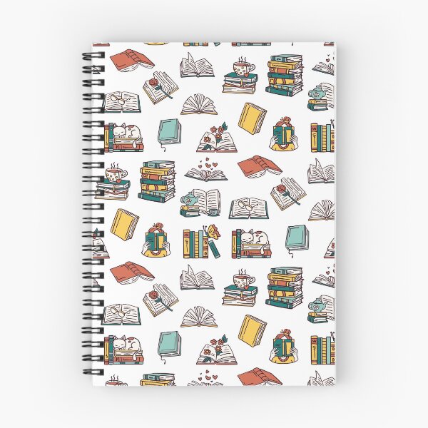 Item preview, Back to School Teacher Book Theme Pattern designed and sold by LushCatDesign.