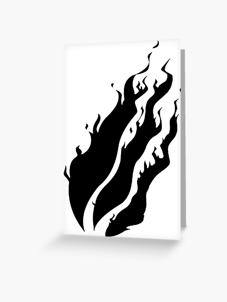 Black Prestonplayz Fire Flames Greeting Card By Stinkpad Redbubble - pullover hoodie fire logo line prestonplayz roblox