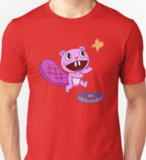Happy Tree Friends - T-Shirt - Toothy Butterfly. Slim Fit T-Shirt