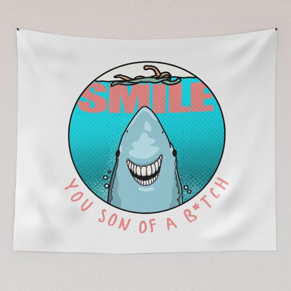 Item preview, Smile Jaws Quote designed and sold by The Curly Redhead.