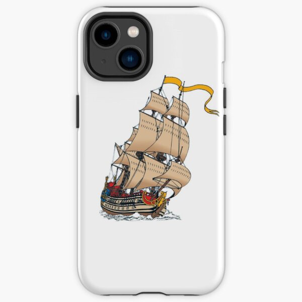 Sailing ship La Licorne, color picture iPhone Tough Case