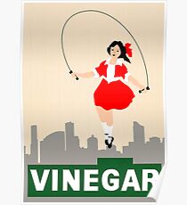 Skipping Girl Vinegar Poster