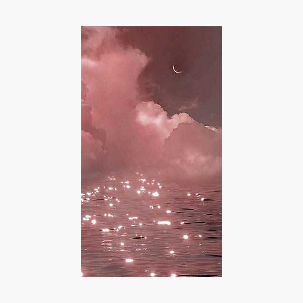 Dreamy Pink Cloud Aesthetic Photographic Print