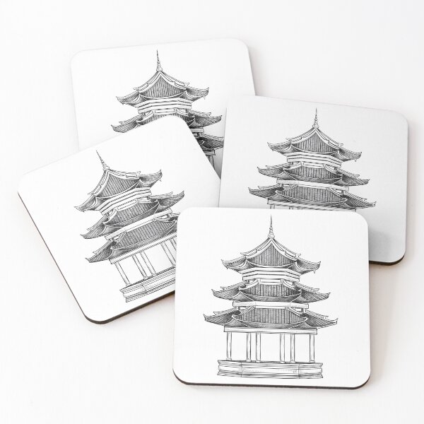 Item preview, Japanese temple designed and sold by Sasha-Arts.
