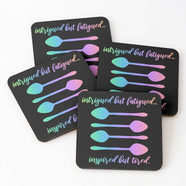 Item preview, Intrigued But Fatigued, Inspired But Tired (Spoonie, Rainbow) designed and sold by KelseyLovelle.