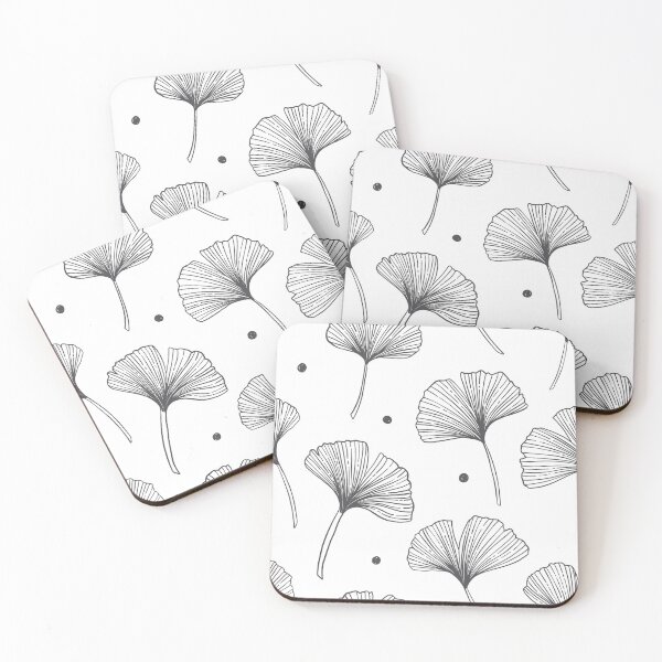 Item preview, Black ginkgos designed and sold by mischellero.