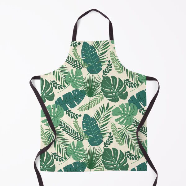 Item preview, Tropical leaf pattern on cream designed and sold by PatternTalent.