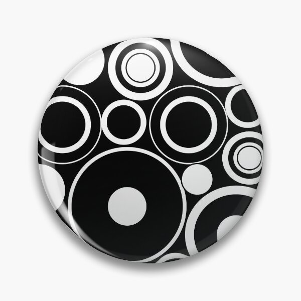 Item preview, abstract geometric monochrome circle design designed and sold by pauloneill-art.