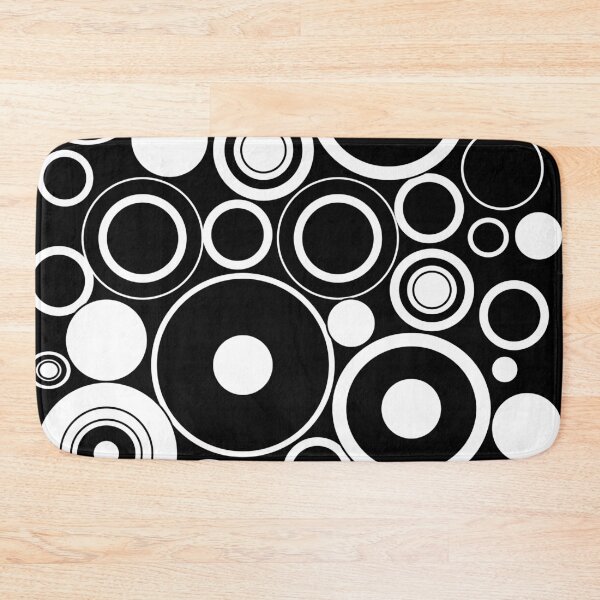 Item preview, abstract geometric monochrome circle design designed and sold by pauloneill-art.