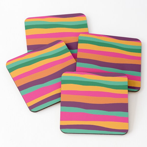 Item preview, Wavy Fiesta Stripe designed and sold by jelliebean32.