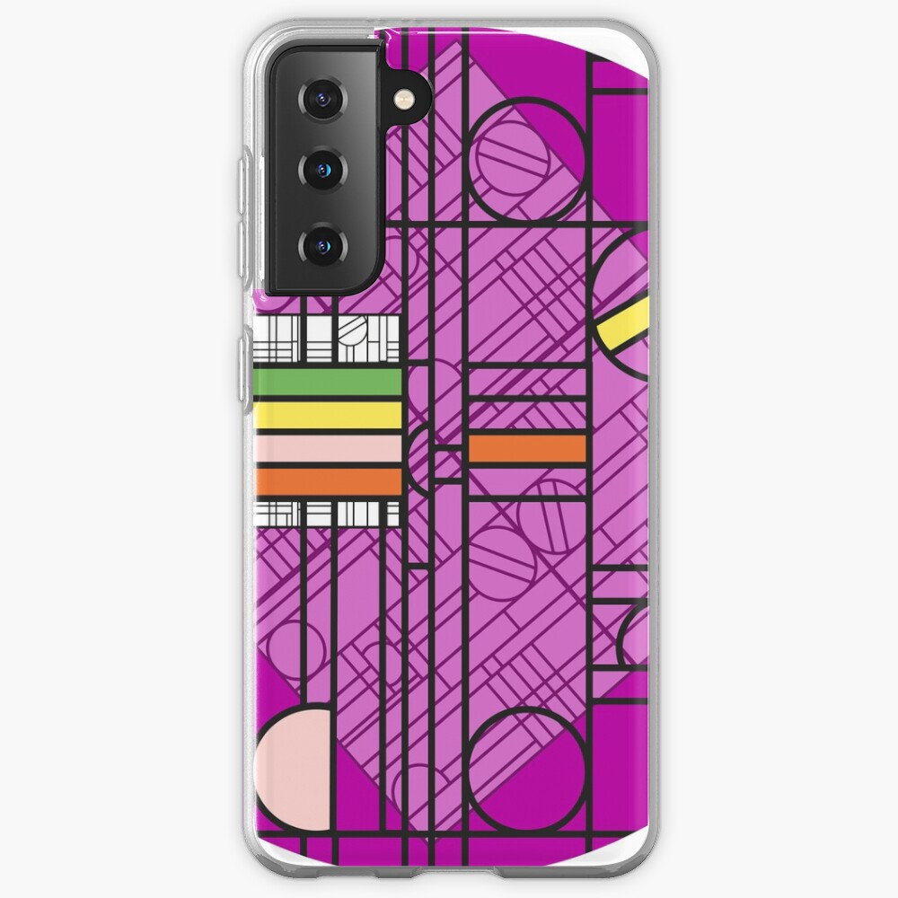 Circular Blockwork Samsung Galaxy Phone Case