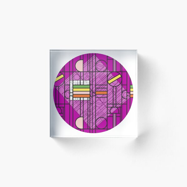 Circular Blockwork Acrylic Block