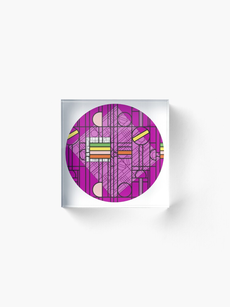 Alternate view of Circular Blockwork Acrylic Block