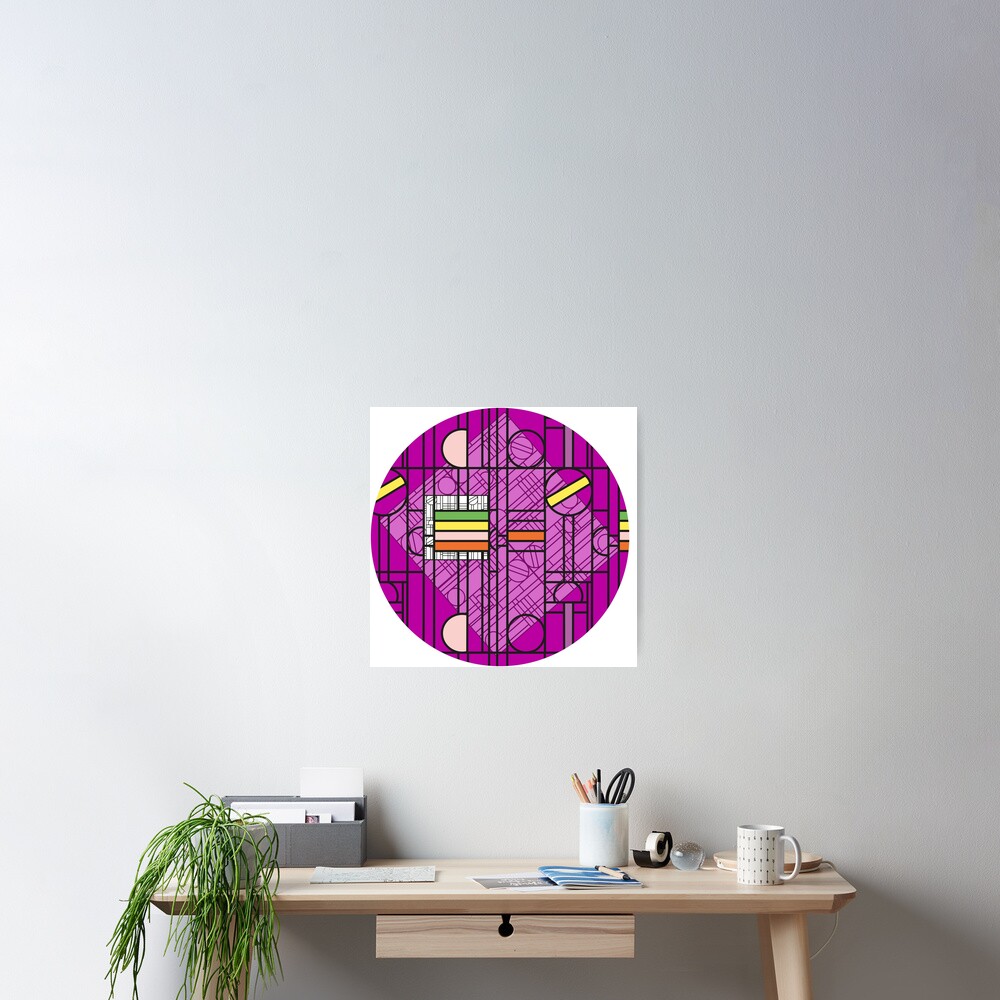Circular Blockwork Poster