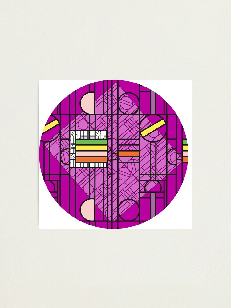 Alternate view of Circular Blockwork Photographic Print