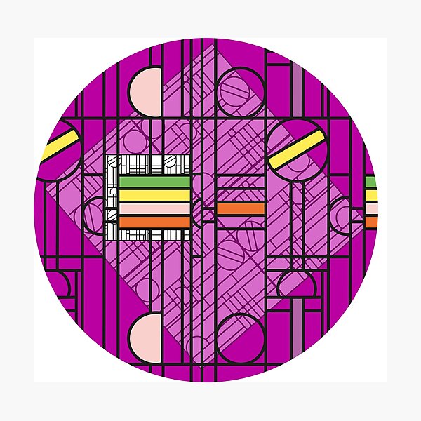 Circular Blockwork Photographic Print