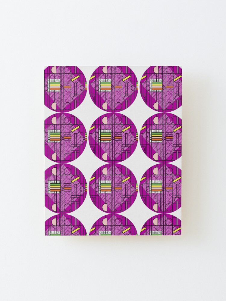 Alternate view of Circular Blockwork Mounted Print