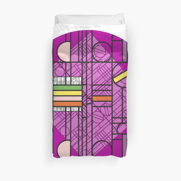 Circular Blockwork Duvet Cover