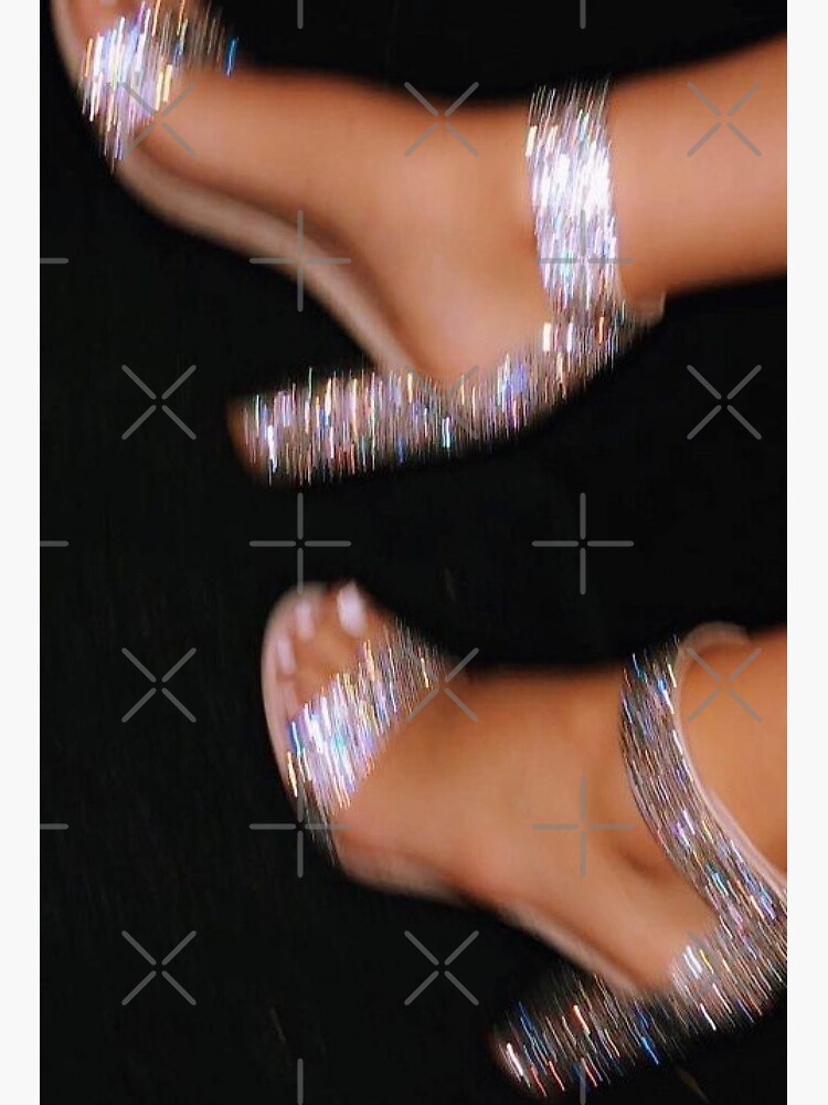 Vintage Aesthetic Sparkly Heels Art Board Print