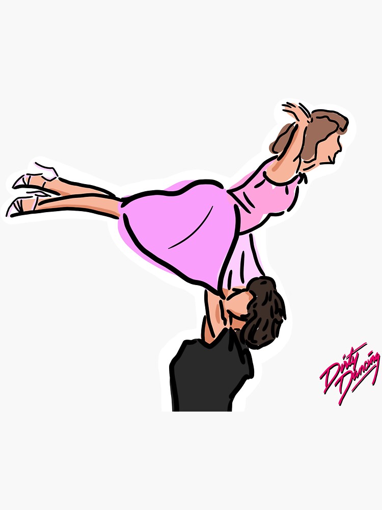 "Dirty Dancing Lift" Sticker by mponeal | Redbubble