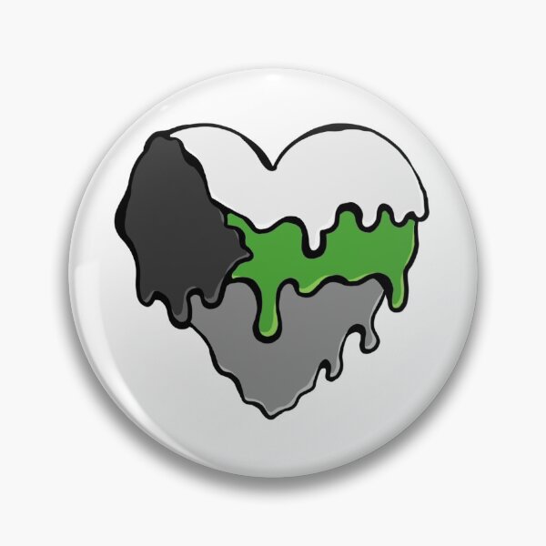Item preview, Demiromantic Pride Slime Heart designed and sold by Mackongoo.