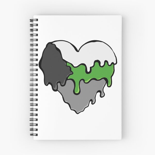 Item preview, Demiromantic Pride Slime Heart designed and sold by Mackongoo.
