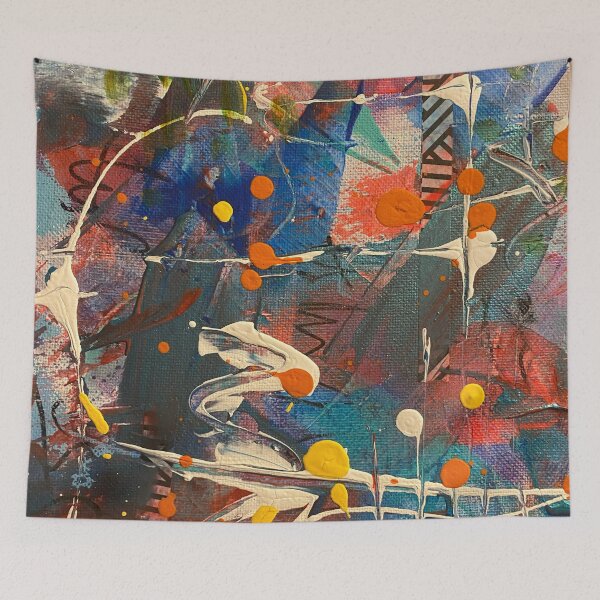 Item preview, Paint Splatter Abstract Painting designed and sold by CheyanneBert.