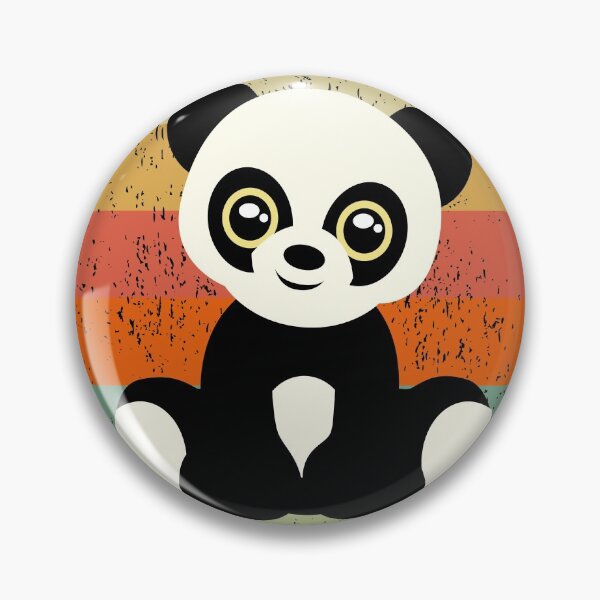 Item preview, Retro Baby Panda Bear- Vintage Style Baby Panda Bear - Baby Panda designed and sold by TeesForNerds.