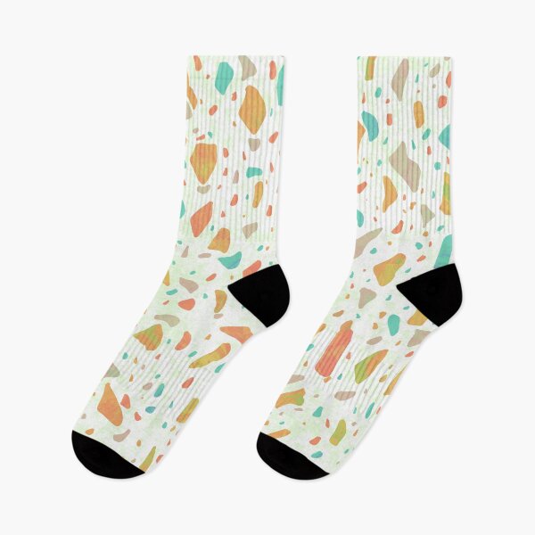 Item preview, Orange and Teal Terrazzo Pattern designed and sold by DippyHippie.