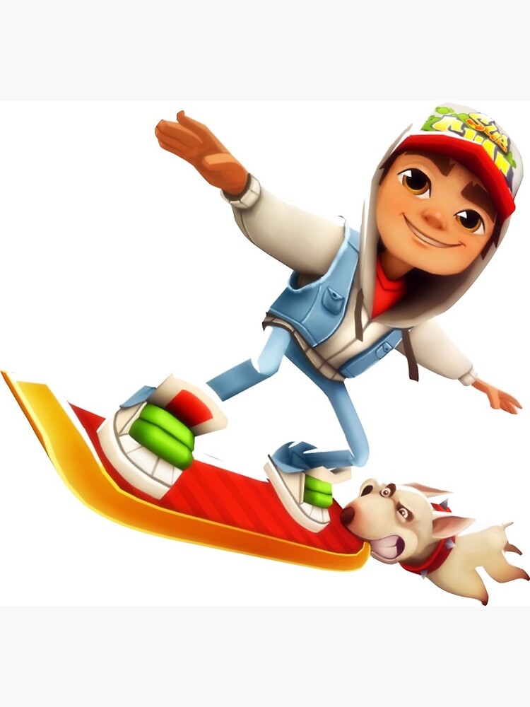 Subway Surfers Jake Collage | Greeting Card