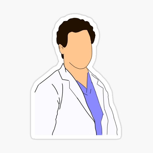 "Dr. Andrew Deluca artwork by me " Sticker for Sale by multixfanarts