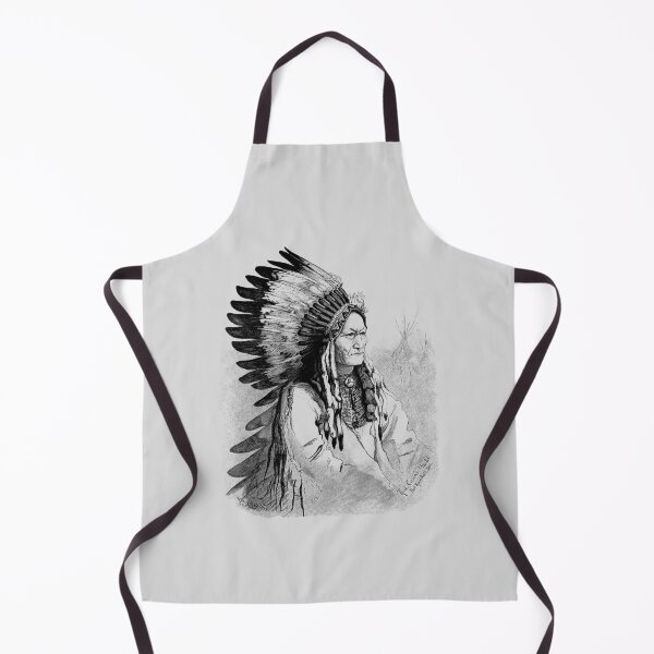 Item preview, Chief Sitting Bull Engraved Portrait designed and sold by warishellstore.