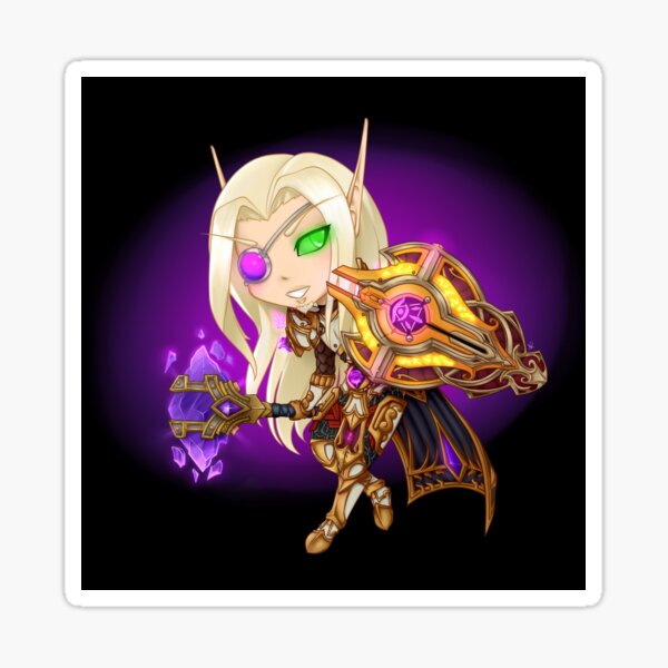 Vista previa del artículo con la obra «World of Warcraft - Chibi BE Paladin», diseñado y vendido por Zeiyne.