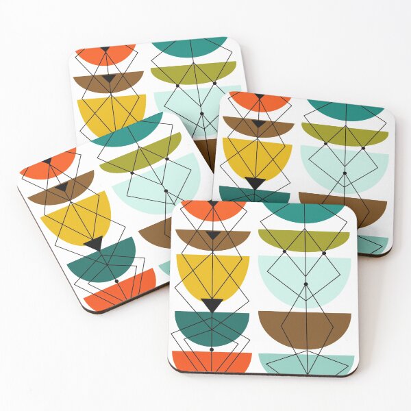 Item preview, Mid Century Geometric - Black designed and sold by BlackbirdCC.