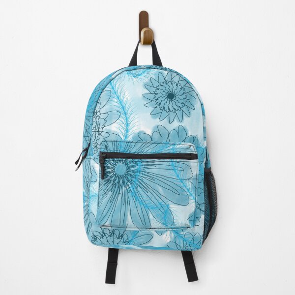 Item preview, Turquoise Floral Watercolor Pattern designed and sold by MythicalMandala.