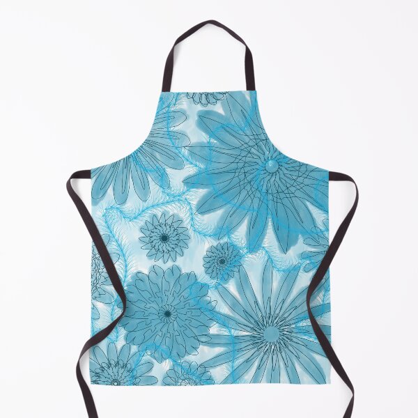 Item preview, Turquoise Floral Watercolor Pattern designed and sold by MythicalMandala.