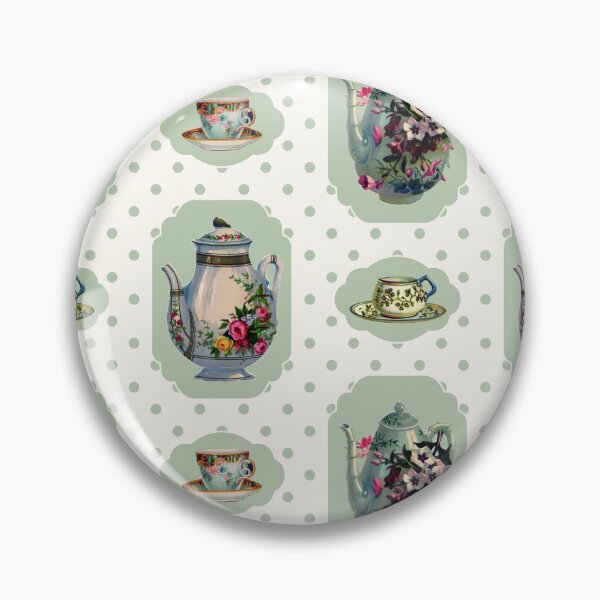 Item preview, Vintage Tea Set-Green designed and sold by Grafixmom.