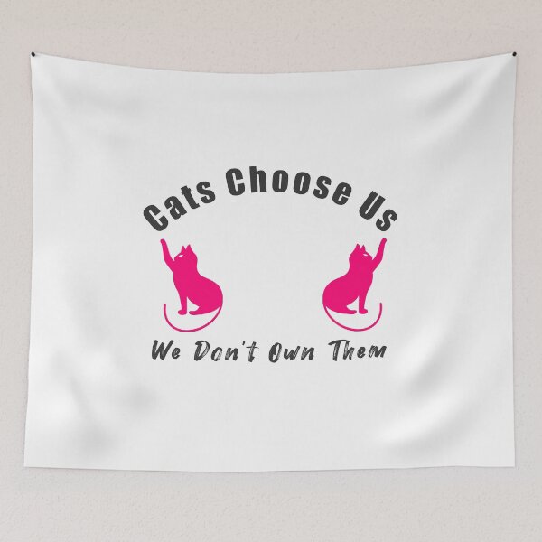 Item preview, Cats Choose Us, We Don't Own Them designed and sold by Dingy Designs.