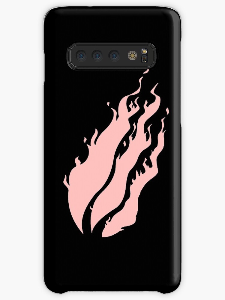 Rose Quartz Millennial Pink Fire Flames Case Skin For Samsung Galaxy By Stinkpad Redbubble - roblox tiktok 3d style text mask by stinkpad redbubble