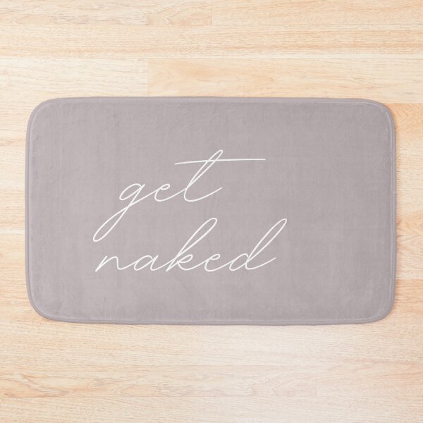 get naked bathroom decor Bath Mat