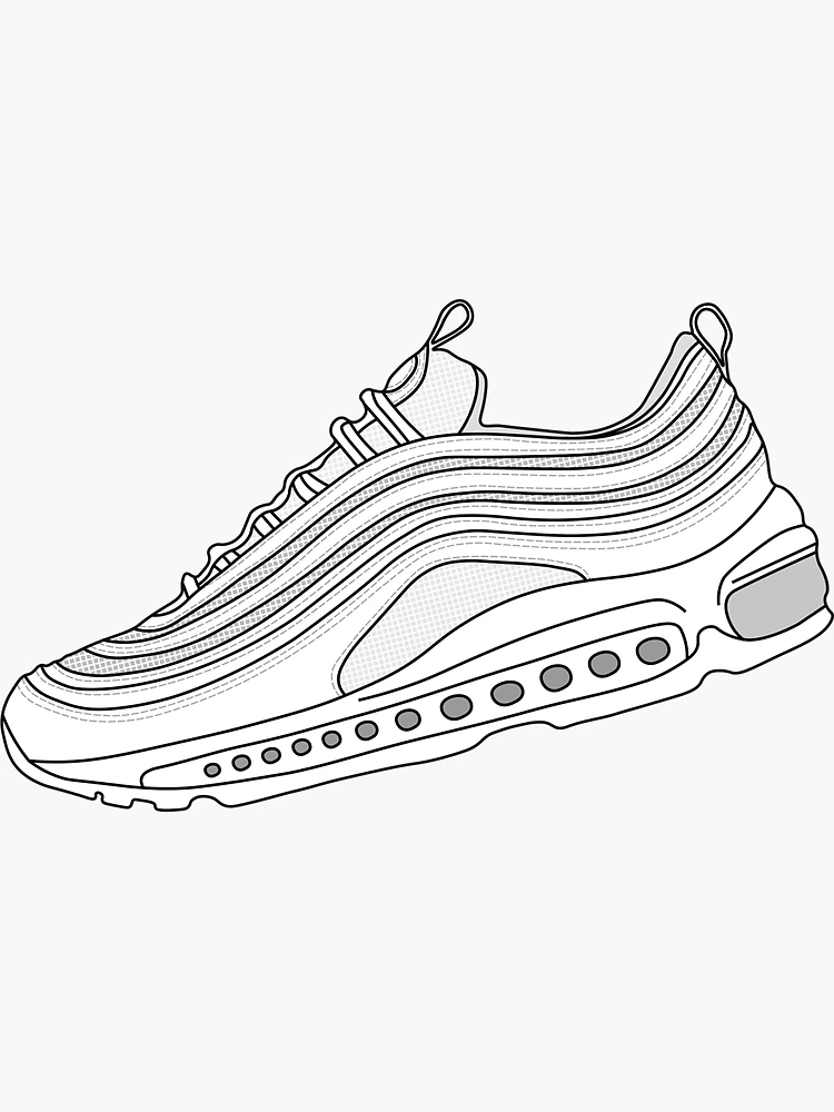 Air Max 97 Sticker for Sale by jspiggle Redbubble