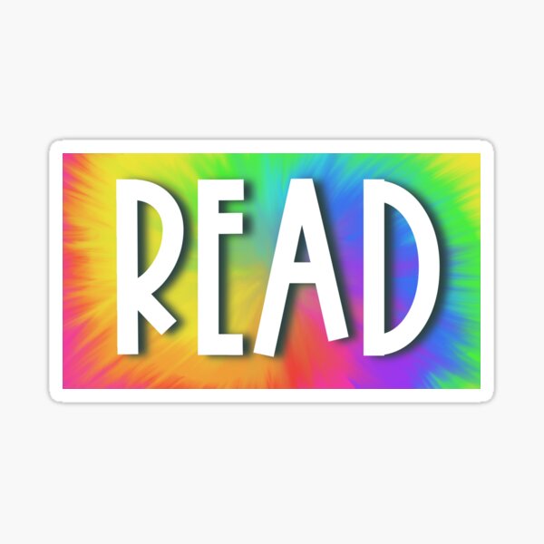 READ (Neon Tie-Dye) Sticker