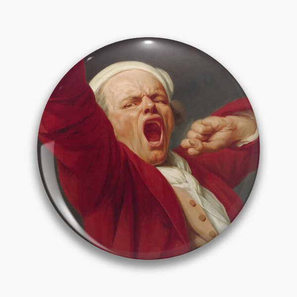 Item preview, Joseph Ducreux Yawning Self Portrait designed and sold by warishellstore.