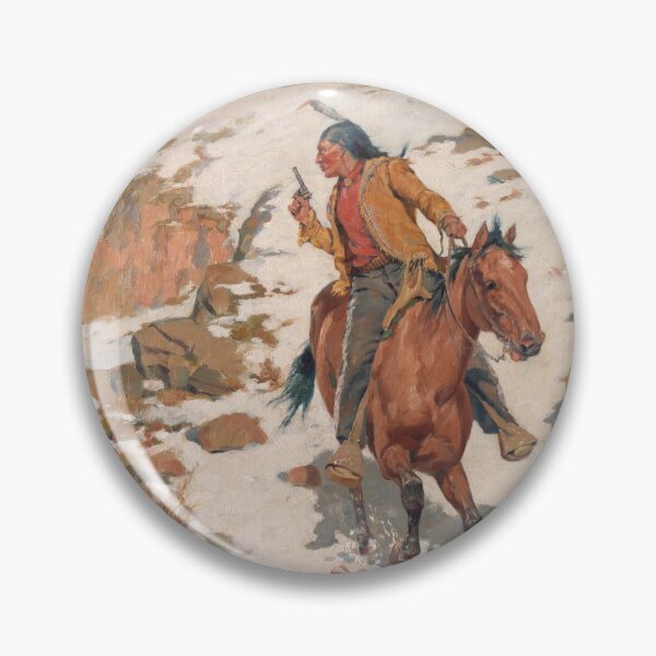 Item preview, In Hot Pursuit - Charles Schreyvogel designed and sold by warishellstore.