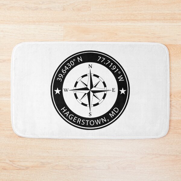 Item preview, Hagerstown, Maryland Geographical Coordinates designed and sold by TeeOhGraphics.